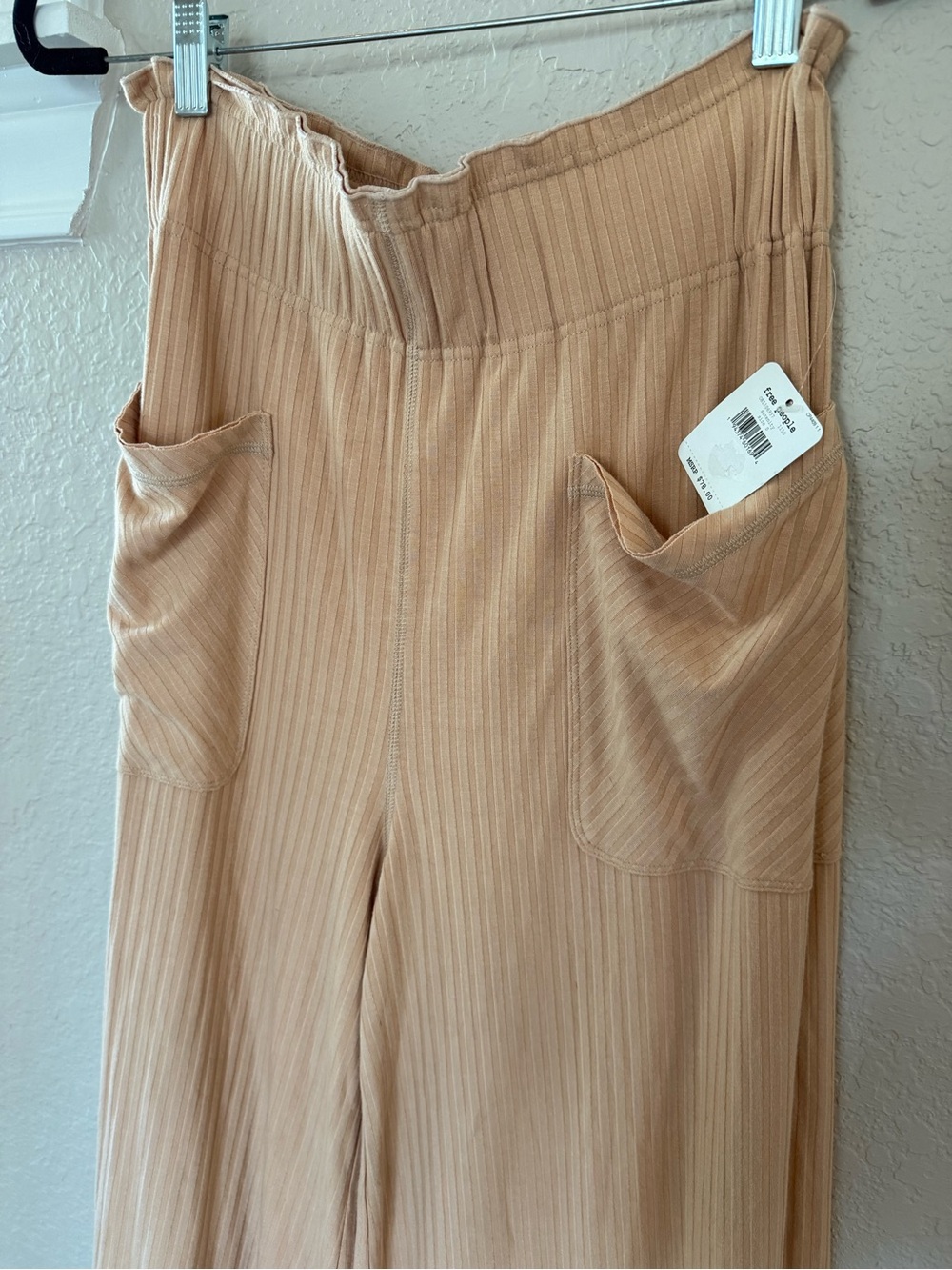 NWT Free People WIDE leg ribbed pants (s) - Picture 2 of 6